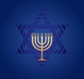 Jewish Menorah vector.