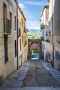 The Jewish neighborhood of Segovia is located in the historic center of the city, it has recently been restored by money from Royalty Free Stock Photo