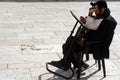 Jewish pray at the Western Wall in Jerusalem Israel