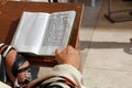 Jewish Prayer at the Wailing Wall. Jerusalem. Israel Royalty Free Stock Photo