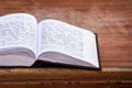 Jewish praying book on table.