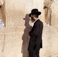 Jewish praying at the western wall