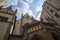 Josefov the Jewish Quarter Josefov in Prague is located between the Old Town Square and the Vltava River. Royalty Free Stock Photo