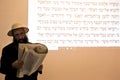 Jewish Rabbi reading The Scroll of Esther
