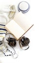 Jewish ritual objects, prayer vestments, Tefillin , Tallit, Kippah and Tora