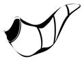 Jewish shofar illustration