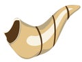 Jewish shofar illustration
