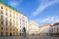 Jewish Square Judenplatz in Vienna, Austria.