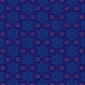 Jewish star blue gold pattern Royalty Free Stock Photo