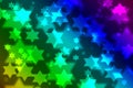 Jewish star celebration background bokeh Royalty Free Stock Photo