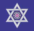 Jewish star design - illustration