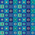 Jewish stars checkerboard background pattern Royalty Free Stock Photo