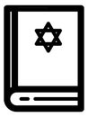 Jewish Torah Icon Royalty Free Stock Photo