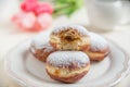 Jewish traditional holiday Hannukah doughnuts