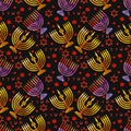 Jewish traditional holiday Hannukah. Seamless pattern. Royalty Free Stock Photo