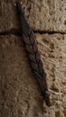 A Jewish traditional Mezuzah hanging near the entrance of the house