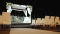 Jewish traditions wedding ceremony. Wedding canopy (chuppah or huppah).