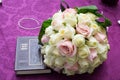 Jewish wedding. Bridal Bouquet. Zer kalah & Mahzor (sidur)