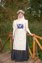 Jewish woman dressed in national costumes of the 19th century