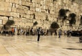 Jewish worshipers pray at the Wailing Wall an important jewish religious site