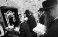 Jews at the wailing western wall, jerusalem, israe Royalty Free Stock Photo