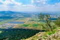 Jezreel Valley landscape, viewed from Mount Precipice