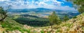 Jezreel Valley landscape, viewed from Mount Precipice Royalty Free Stock Photo