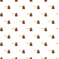 Jezva pattern seamless vector