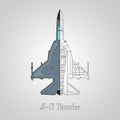 JF-17 Thunder Fighter Aircraft Poster Design