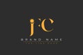 JFC abstract letter logo design Royalty Free Stock Photo