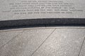 JFK Speech inscription at Arlington Cemetery Royalty Free Stock Photo