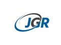 JGR logo, design, vector illustration Royalty Free Stock Photo