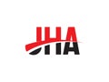 JHA Letter Initial Logo Design Vector Illustration Royalty Free Stock Photo