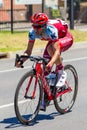 Jhanaton Restrepo breaking away on the Tour Down Under Stage 3 1 Royalty Free Stock Photo