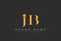 JHB abstract letter logo design Royalty Free Stock Photo