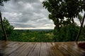 Jhum bhari is a temporary residence for living. Mountain view from Zoom house. Photo taken from Meghla, Bandarban, Chittagong, Royalty Free Stock Photo