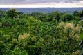 Jhum bhari is a temporary residence for living. Mountain view from Zoom house. Photo taken from Meghla, Bandarban, Chittagong, Royalty Free Stock Photo