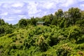 The Jhum house is a temporary housing for living. This photo was taken from Meghla, Bandarban,Chittagong, Bangladesh Royalty Free Stock Photo