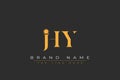 JHY abstract letter logo design Royalty Free Stock Photo