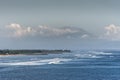 Ji Pantai Serangan beach outside Benoa Harbor in Bali, Indonesia