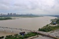 The Jialing River in Nanchong,China Royalty Free Stock Photo
