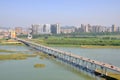 The Jialing River in Nanchong,China Royalty Free Stock Photo