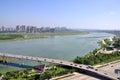 The Jialing River in Nanchong, China