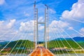 Aerial view of the Jiangshun Bridge, Jiangmen, Guangdong, China Royalty Free Stock Photo