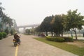 Jiangmen Xinhui, China: city street scenery Royalty Free Stock Photo