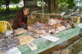 Jiangmen Xinhui, China: street vendors Royalty Free Stock Photo