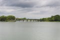 Jiangtian jinshan temple scenic area lake