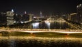 The Jiangwan bridge of The Pearl River Night View