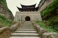 Jianmen Pass (Jianmenguan) Positive shooting Royalty Free Stock Photo