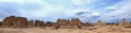 Jiaohe Ancient Ruins in Turpan in Xinjiang Uighur Autonomous Region of China. Royalty Free Stock Photo